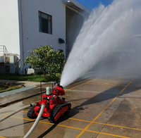 Robot de lutte contre l'incendie RC, extincteur, canon à eau 40L/S, portée 65M, équipement de sauvetage incendie RXR-M40D-880T