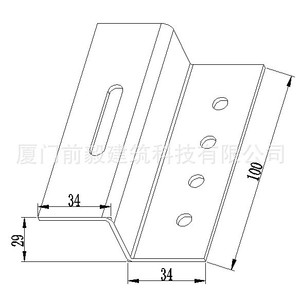 Support de montage solaire en plastique ABS 34x29x100mm pour l'installation de panneaux solaires sur bateaux et camping-cars - Product Image 1