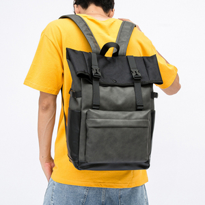 Custom Wholesale High Quality <b>Leather</b> <b>Men's</b> Travel <b>Backpack</b> Business Laptop School Bag <b>Mens</b> Luxury <b>Leather</b> <b>Backpack</b> - Product Image 4