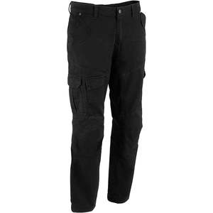 กางเกงยีนส์คาร์โก้หนังแท้ MPM5590 สีดำสำหรับผู้ชาย ปี 2025  พร้อมแผ่นเกราะ CE  เสริมใยอะรามิดดูปองท์ สำหรับขี่มอเตอร์ไซค์และแข่งรถ - Product Image 2