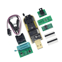 Programador USB CH341A CH341B para EEPROM BIOS, Grabador de Memoria Flash SPI Serie 24 25 con Clip de Prueba SOIC8 SOP8