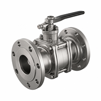 Vanne à boisseau sphérique flottante Q41F CF8M Classe 150 à bride, avec siège en PTFE, vanne à boisseau sphérique industrielle à bride, vanne à boisseau sphérique en acier inoxydable