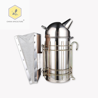 Mini fumoir à abeilles rouge 17,7 cm en acier inoxydable, neuf, modèle S-5, garantie 3 mois, outil de fumigation pour l'apiculture