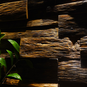 Mosaïque de carreaux de bois de bateau ancien Design <span class=keywords><strong>vintage</strong></span> moderne Bande polie Panneau de sol mural pour décorations d'hôtel Caractéristique du parquet naturel - Product Image 2
