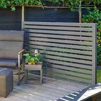Panneau d'écran extérieur en aluminium de qualité supérieure pour la conception de villas et de jardins, et les espaces extérieurs contemporains