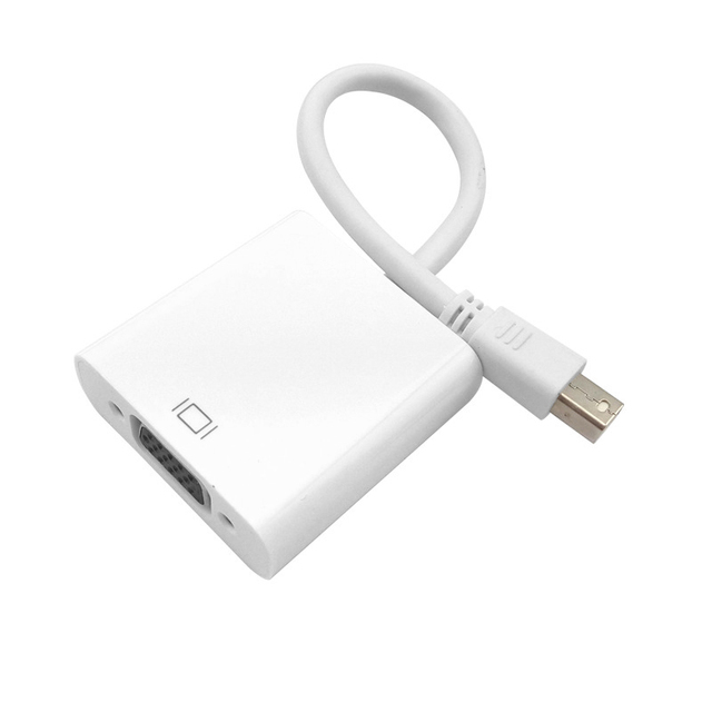Mini DP to VGA Displayport Adapter Cable Mini DP Male to VGA Female Video Converter Connector for Computer Monitor