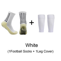 YOUKI Chaussettes de sport mi-mollet en nylon tricoté épaissi avec semelle en tissu éponge, antidérapantes, compressives et désodorisantes pour hommes