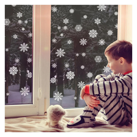 Pegatinas Navideñas Personalizadas con Logotipo para Ventanas, Adhesivos Decorativos Electrostáticos de PVC para Pared, Decoración Festiva para Ventanas, Regalo para Tiendas