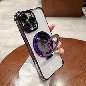 Bán buôn từ TPU PC trường hợp điện thoại với Finger Ring & gương chủ được thiết kế bao gồm cho Iphone 14 15 & 16 Pro Max - Product Image 1