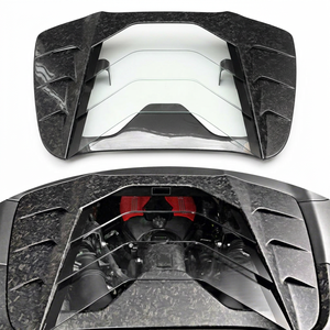 Latest New Model Upgrade to MSY Style Dry Carbon Fiber Rear <b>Engine</b> Cover <b>Hood</b> for Ferrari 488 GTB - Product Image 1