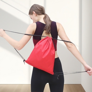 <strong>Custom</strong> Logo 610D Nylon Polyester <strong>Drawstring</strong> Bag Water Resistant Sport <strong>Backpack</strong> for Gym Beach <strong>Supplies</strong> - Product Image 3