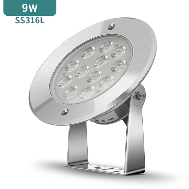 9watt Morden Underwater Waterproof Ip68 12v 24V Led Swimming Pool Light