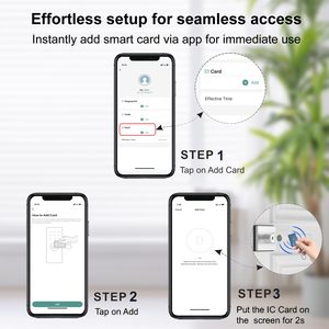 <span class=keywords><strong>Tarjeta</strong></span> de bloqueo inteligente 13,56 MHz IC Card Fob, RFID Key Fob, NFC IC Cards para TTlock y <span class=keywords><strong>Tuya</strong></span> Smart Lock - Product Image 4