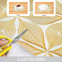 Tapis de protection PVC de luxe léger pour tiroirs et armoires, tapis antidérapant pour réfrigérateur, découpable sur mesure, imperméable et résistant à l'huile pour rangement de cuisine