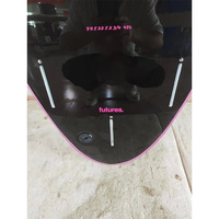 Haute Performance 7ft 48L Noir Étanche IXPE Soft Top Planche De Surf Fin Sac Personnalisable Logo Stratifié À La Chaleur pour L'eau De Mer