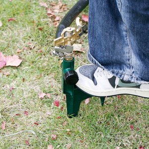 Arroseur rotatif en laiton 360 base de pointe en aluminium vert 1 ensemble pour pelouse - Product Image 3