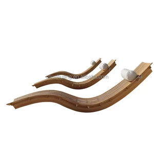 ไม้เฟอร์นิเจอร์กลางแจ้งเก้าอี้อาบแดดเก้าอี้ลานเก้าอี้โรงแรมเก้าอี้พักผ่อนชายฝั่งสระว่ายน้ํา <span class=keywords><strong>daybed</strong></span> สําหรับวิลล่า - Product Image 4