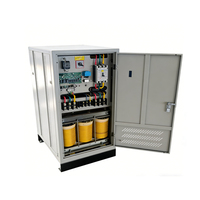 Stabilisateur de tension triphasé et monophasé certifié CE 80 kVA 50/60 Hz avec SVC, efficacité 98 %, contrôle AC, sortie 220 V