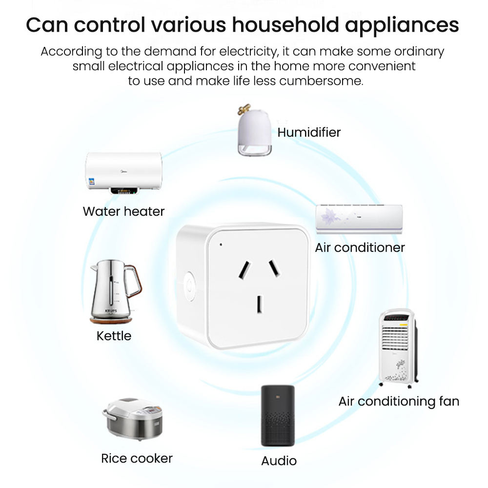 HONPNK66 16A AU Tuya Smart Socket WiFi Smartphone Voice Remote Timer Switch Standard Zigbee 3.0