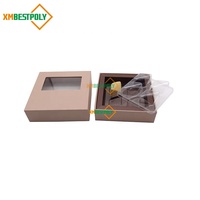 Boîte cadeau en chocolat de luxe faite à la main, emballage en carton rigide avec inserts pour les bonbons et les desserts