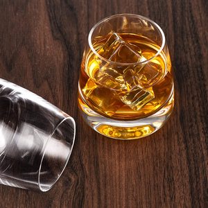 Vidrio soplado <span class=keywords><strong>a</strong></span> mano para Whiskey, vidrio grueso de fondo pesado para anteojos de estilo antiguo, Bourbon, manhatttans, cócteles o Bar - Product Image 5
