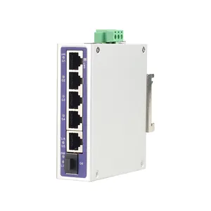 1 5 port Ethernet anahtarı M SFP portu ile yönetilmeyen endüstriyel 1000