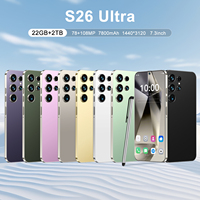 Smartphone S26 Ultra original 22 Go + 2 To, 7,3 pouces, débloqué, 5G, Android 14, vente en gros, produit phare