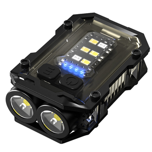 Mini lampe torche LED personnalisée avec logo, porte-clés, lampe de poche portable rechargeable par USB avec corps en ABS, petite lampe torche porte-clés - Product Image 3