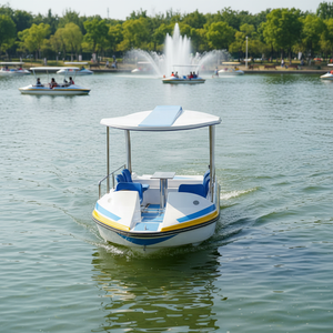 Barca Elettrica Meierya M-080 in Vetroresina per Gite Turistiche, 6-8 Persone, Capacità 500kg, Motore 48V 600W, Uso Commerciale - Product Image 3