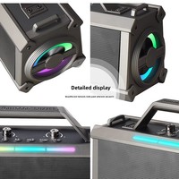 Microphone sans fil haute puissance 5.0 pour la maison, haut-parleur karaoké portable, haut-parleur extérieur étanche, alimenté par batterie