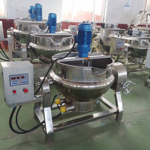 Bouilloire inclinable revêtue de chauffage au mazout avec mélangeur planétaire pour la cuisson de produits visqueux dans les cuisines commerciales - Product Image 5