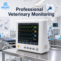 Moniteur patient vétérinaire OSCAT VM9 8,4 pouces multiparamètres pour animaux de compagnie ECG SpO2 NIBP RESP TEMP pour clinique vétérinaire hôpital animalier