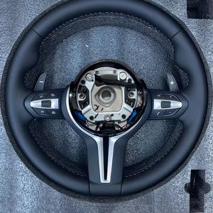 Vente en gros de housses de <span class=keywords><strong>volant</strong></span> de voiture en cuir véritable noir pour <span class=keywords><strong>BMW</strong></span> M Sport F30 F31 F34 F10 F11 F07 X1 X2 <span class=keywords><strong>X3</strong></span> F25 F32 F33 F36 F48 - Product Image 3