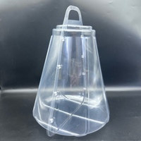 Support de présentation de gâteaux à six étages pour macarons, desserts, avec étui de transport en blister, matériaux recyclés, PVC de qualité alimentaire, pour sucre, sushis, sandwichs