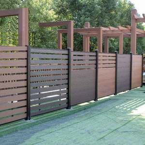 Hot bán tổng hợp composite gỗ hàng rào riêng tư với Hàn dệt kỹ thuật hàng rào bảng WPC hàng rào tấm - Product Image 2