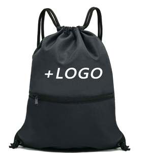 Portable Unisex Gym <b>Drawstring</b> Shoes Bag Waterproof Sports <b>Backpack</b> Thickened 210D Nylon Custom Logo Storage Stock <b>Backpack</b> - Product Image 1