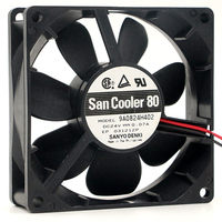 SANYO 9A0824H402 24VDC 0.07A 80*80*25 8CM Kipas Pendingin Aksial Jepang Baru dan Asli