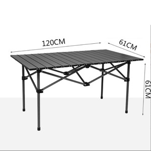 Table de camping / Table pliante <span class=keywords><strong>l</strong></span>égère pour 6 personnes, portable, avec <span class=keywords><strong>sac</strong></span> de transport pour repas en plein air - Product Image 3
