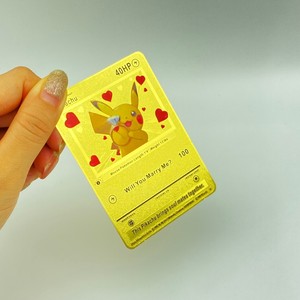 Cartes à jouer Pokémon en métal anglais Cadeau monstre de poche pour enfants - Product Image 4