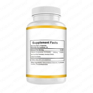 Capsules de Vitamine C Liposomale LDJ OEM, 60 unités, avec Phosphatidylcholine, pour Adultes, Soutien Immunitaire et Protection Antioxydante - Product Image 2