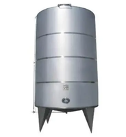 Tanque de Almacenamiento Vertical de Acero Inoxidable SS316L para Bebidas Alcohólicas, Leche, Jugo, Agua