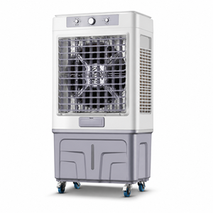 Refroidisseur <span class=keywords><strong>d</strong></span>'<span class=keywords><strong>air</strong></span> <span class=keywords><strong>mobile</strong></span> portable FJ-1120DL, évaporatif, 200W, 3 vitesses de ventilation, refroidissement, humidification, purification, usage commercial et domestique - Product Image 6