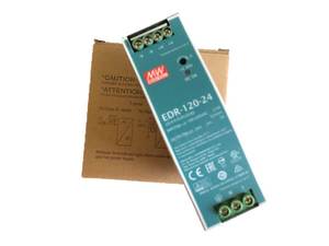 แหล่งจ่ายไฟแบบปิด EDR-120-24 24V AC-DC คุณภาพดี แบบเอาต์พุตเดี่ยว - Product Image 1