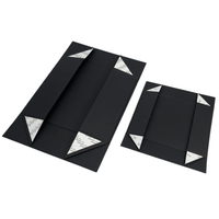 Boîtes en papier magnétiques pliables personnalisées, boîte en carton magnétique de luxe, emballage de boîte cadeau avec nœud en ruban à l'avant