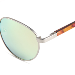Lunettes de soleil polarisées en bois pour hommes et femmes, avec logo personnalisé imprimé au laser, monture ronde, vente en gros OEM Chine - Product Image 6