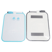 Tableau blanc magnétique portable 8x6 pouces avec cadre en plastique effaçable pour le dessin et l'enseignement des enfants