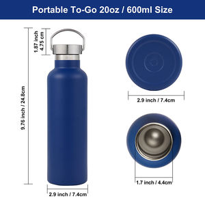 Bouteilles de sport en acier inoxydable 500 ml 750 ml avec logo personnalisé - Product Image 2