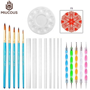 Creativo 20Pcs Mandala Pittura Template Punteggiano Tools Kit per il FAI DA TE di Pietra di Arte <span class=keywords><strong>Disegno</strong></span> Mandala - Product Image 1