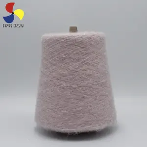 Factory provide red double knitting wool 100g super fine acrylic yarn best for potholders counts can be customized