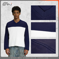 T-shirt en jersey à manches longues pour homme Dreaming Lion, vintage, à motifs, coupe ample, coton de haute qualité, col en V